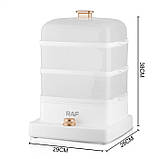 Електрична пароварка триярусна RAF R 5238 для овочів риби, фото 3