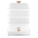 Електрична пароварка триярусна RAF R 5238 для овочів риби, фото 6