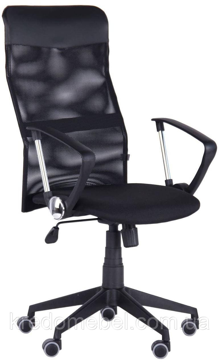 Крісло комп'ютерне Ultra тканина А-1 спинка сітка, AMF
