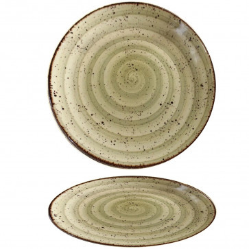 Тарілка дрібна зелена Kutahya Porselen ATLANTIS 30 см GR3030 (CG3030)