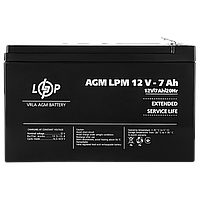 Акумулятор AGM LPM 12V - 7 Ah, фото 5