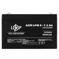 Акумулятор AGM LPM 6V - 7.2 Ah, фото 4