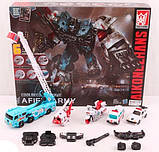 Трансформер H201 6в1 робот + транспорт, у коробці 41х32х8 см, фото 3