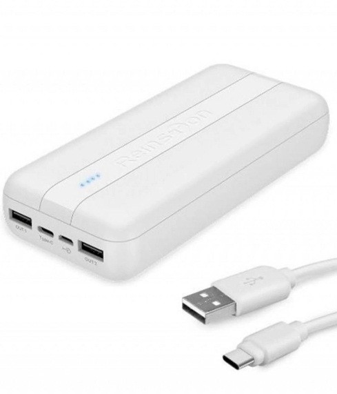 Зовнішній акумулятор Power Bank Reinston EPB028 20000mah, Білий
