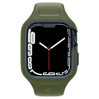 Чехол и ремешок 2в1 Spigen для Apple Watch 45mm Liquid Air Pro, Moss Green ACS04408 (код 1467298)