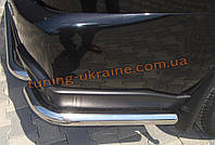 Захист заднього бампера куточки одинарні D60 на Nissan X-Trail 2001-2007