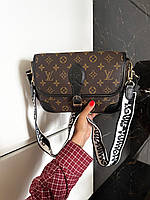 Женская сумочка луи витон коричневая изысканная Louis Vuitton Diane эко кожа через плечо