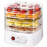 Дегідратор, сушарка для овочів та м'яса Esperanza EKD004 (250 Вт, до 75°С, напівавтоматична, 4 лотків), фото 2