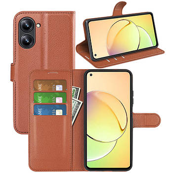 Чохол-книжка Litchie Wallet для Realme 10 4G Brown