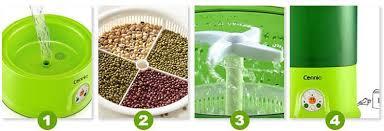 Автоматический проращиватель семян для еды с таймером, домашний проращиватель микрозелени и пшеницы - фото 7 - id-p1881539667