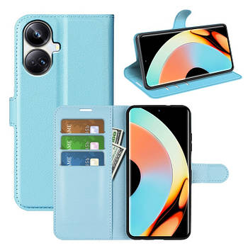 Чохол-книжка Litchie Wallet для Realme 10 Pro Plus 5G Light Blue