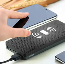 Зовнішній акумулятор Power Bank Remax Miles Wireless RPP-103 10000 mAh (Чорний), фото 3
