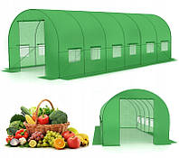 Фольгированная туннельная теплица 18 м² 600 x 300 см зеленый