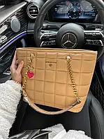 Женская сумочка шопер мишель корс светлый беж Michael Kors Shopper вместительная изысканная сумка