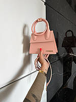 Женская сумочка персиковая Jacquemus вместительная изысканная и красивая сумка
