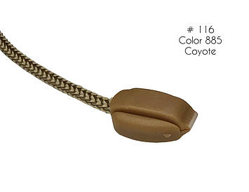 Накінечник Койот для шнура #116 з одним отвором пластик