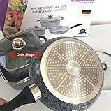 Набір каструль фірми Benson з гранітним антипригарним покриттям, фото 4