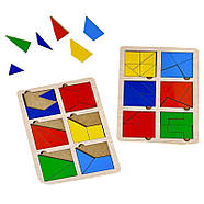 Розвивальні вкладки "Квадрати Нікітіна" (ПСД206) PSD206, 2 рівень, фото 2