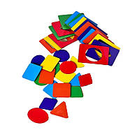 Вкладки Дошки Сегена "Фігури, кольори" (ПСД212) PSD212, 18 комплектів у наборі, фото 3