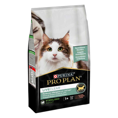 Сухий корм для стерилізованих котів Purina Pro Plan (Пуріна Про План) LiveClear Sterilised з лососем 1,4 кг