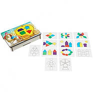 Дерев'яна розвивальна гра "Фея та карета" (ПСД196) PSD196 танграм, фото 2