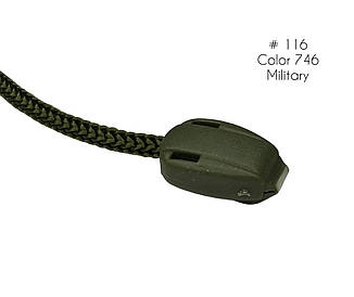 Накінечник Хакі для шнура #116 з одним отвором пластик