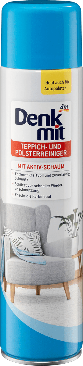 Спрей для чистки ковров и мягкой мебели с активной пеной Denkmit (Германия) 600 мл - фото 1 - id-p1881476889