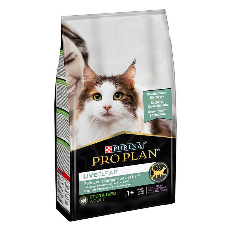 Сухий корм для стерилізованих котів від 1 року Purina Pro Plan (Пуріна Про План) LiveClear Sterilised з індичкою 1,4 кг