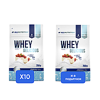 Протеин ALLNUTRITION Whey Delicious - 700g x10 +x1 Whey Delicious - 700g в подарок!