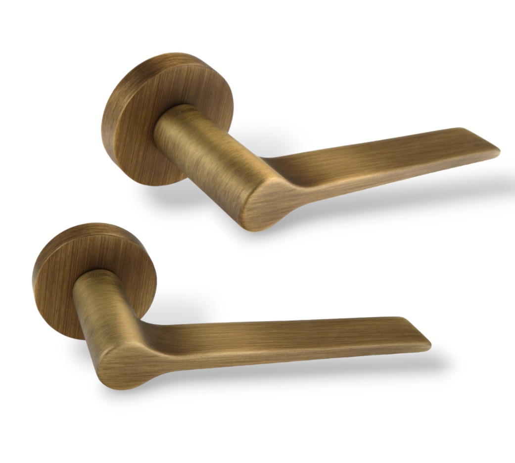 Дверні ручки на міжкімнатні/ вхідні двері FORME Malika 520A B02 бронза матова, фото 1