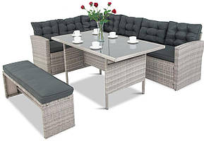 Комплект меблів із техноротанга Topiano Grey