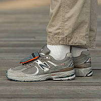 Мужские кроссовки New Balance 2002 Stash (серые) удобные спортивные кроссы для бега I1235 тренд