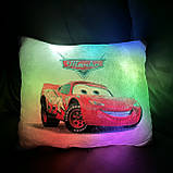 Подушка-нічник Тачки — світильник подушка із зображенням Маквін, іграшка Маквін Тачки, фото 6