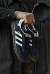 Чоловічі кросівки Adidas Spezial Blue (сині) низькі демісезонні кроси I1330 топ, фото 4
