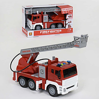 Детская инерционная машинка Пожарная машина с водяным насосом WY 851 А свет звук