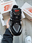 Чоловічі кросівки New Balance 9060 (чорні із сірим) демісезонні спортивні стильні кроси 1172TP Нью Беленс топ, фото 6