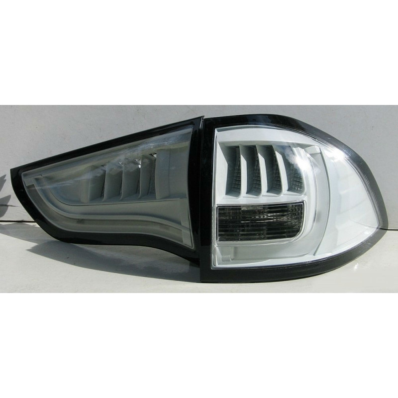 Задня світлодіодна оптика LED (задні ліхтарі) для Mitsubishi Pajero Sport 2010-2013 (біла)