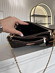 Сумка жіноча Louis Vuitton Pochette Multi Brown Leather  (коричнева) torba0142 стильна сумочка екошкіра топ, фото 4