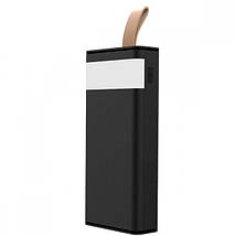 Зовнішній акумулятор Power Bank XO PR129 - 20000mAh PD20W+Usb QC22.5W, чорний з ліхтариком, фото 3