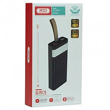 Зовнішній акумулятор Power Bank XO PR129 - 20000mAh PD20W+Usb QC22.5W, чорний з ліхтариком, фото 5