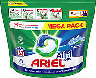 Капсули для прання Ariel Pods All in 1 Mountain Spring 63 шт