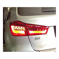 Задняя светодиодная оптика LED (задние фонари) для Mitsubishi ASX 2010-2012 (красная)