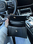 Жіноча ділова сумка клатч Balenciaga Hourglass Black Gold (чорна) AS096 шикарна стильна подарункова топ, фото 11