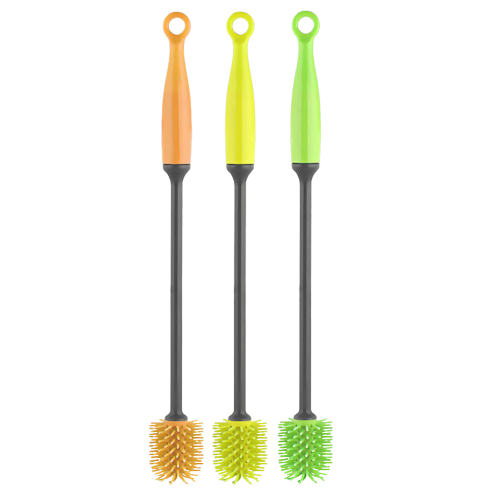 Йорж для мийки пляшок Maestro d3 см h30 см силікон (1163 MR), фото 1