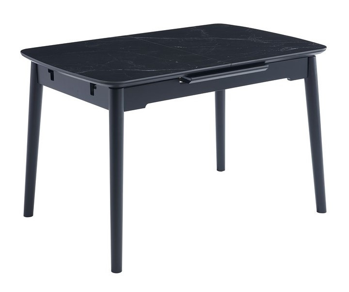 Стіл розкладний МДФ кераміка TM-76 black Onix Чорний Онікс VetroMebel