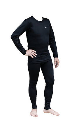Термобілизна чоловіча Tramp Microfleece комплект (футболка+штани) black UTRUM-020, UTRUM-020-black-L, фото 1