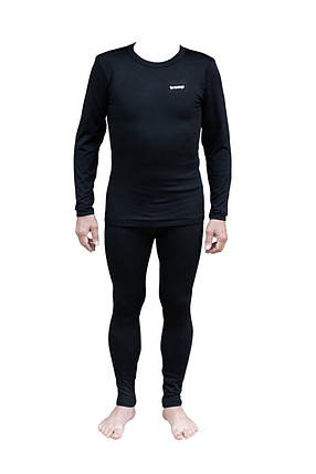 Термобілизна чоловіча Tramp Microfleece комплект (футболка+штани) black UTRUM-020, UTRUM-020-black-3XL, фото 1
