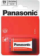 Батарейка солевая Panasonic Red Zinc 6F22RZ/1BP, 6F22 (крона) блистер 1шт