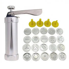 Кондитерський шприц RIAS Biscuits Cookie Press 20 насадок (3_03025)