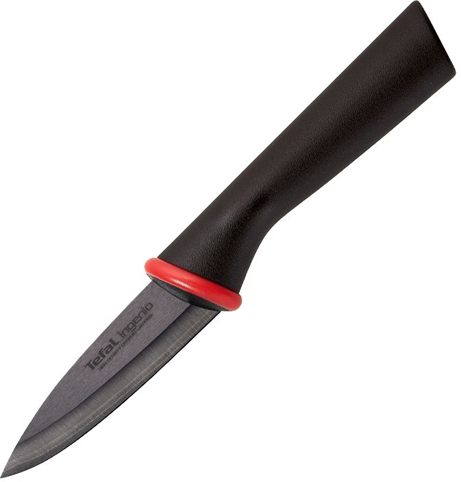 Tefal Нож для овощей керамический с чехлом Ingenio Ceramic Black 8 см - фото 2 - id-p1881556889
